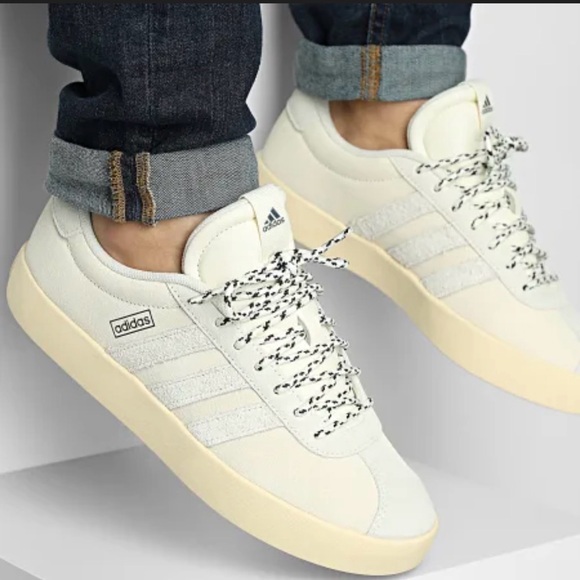 adidas VL Court 3.0 men’s shoes Off White Ivory Size 11